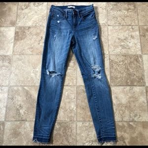 Madewell high rise skinny jeans size 26